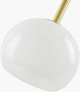 Arboris Iron Pendant Light, Metallic Metallic Brass