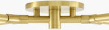 Arboris Iron Chandelier, Metallic Metallic Brass