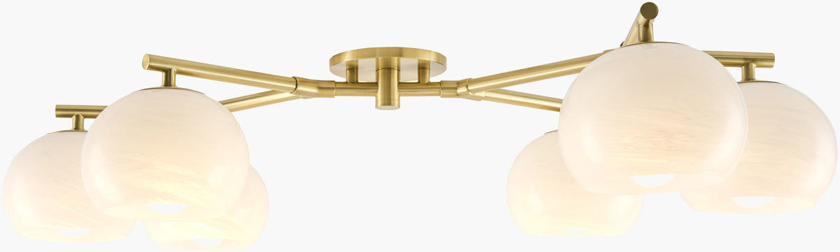 Arboris Iron Chandelier, Metallic Metallic Brass