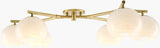 Arboris Iron Chandelier, Metallic Metallic Brass
