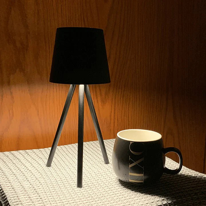 Table Lamp on Stand with Rechargeable Battery