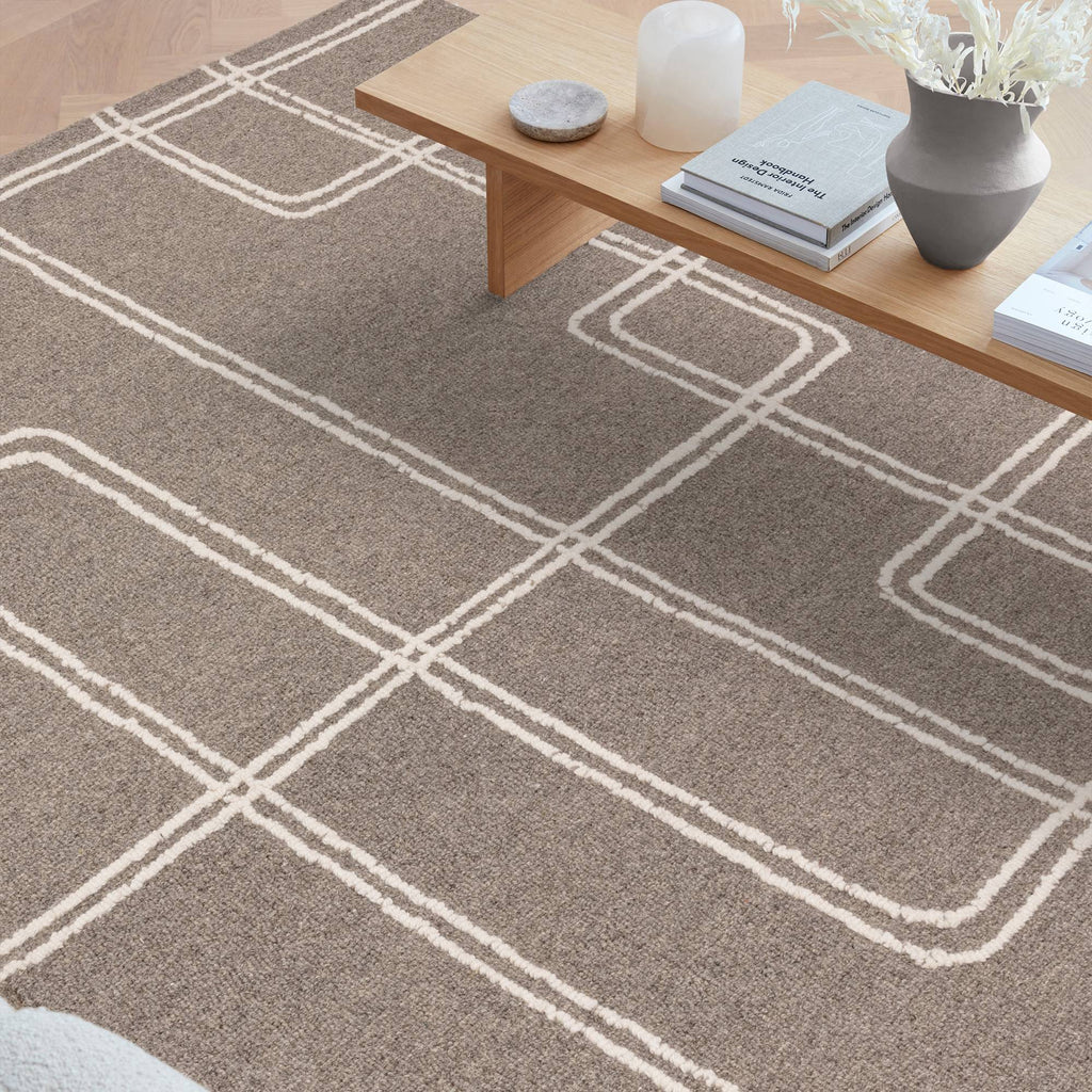 Ada Rug styled in a living room