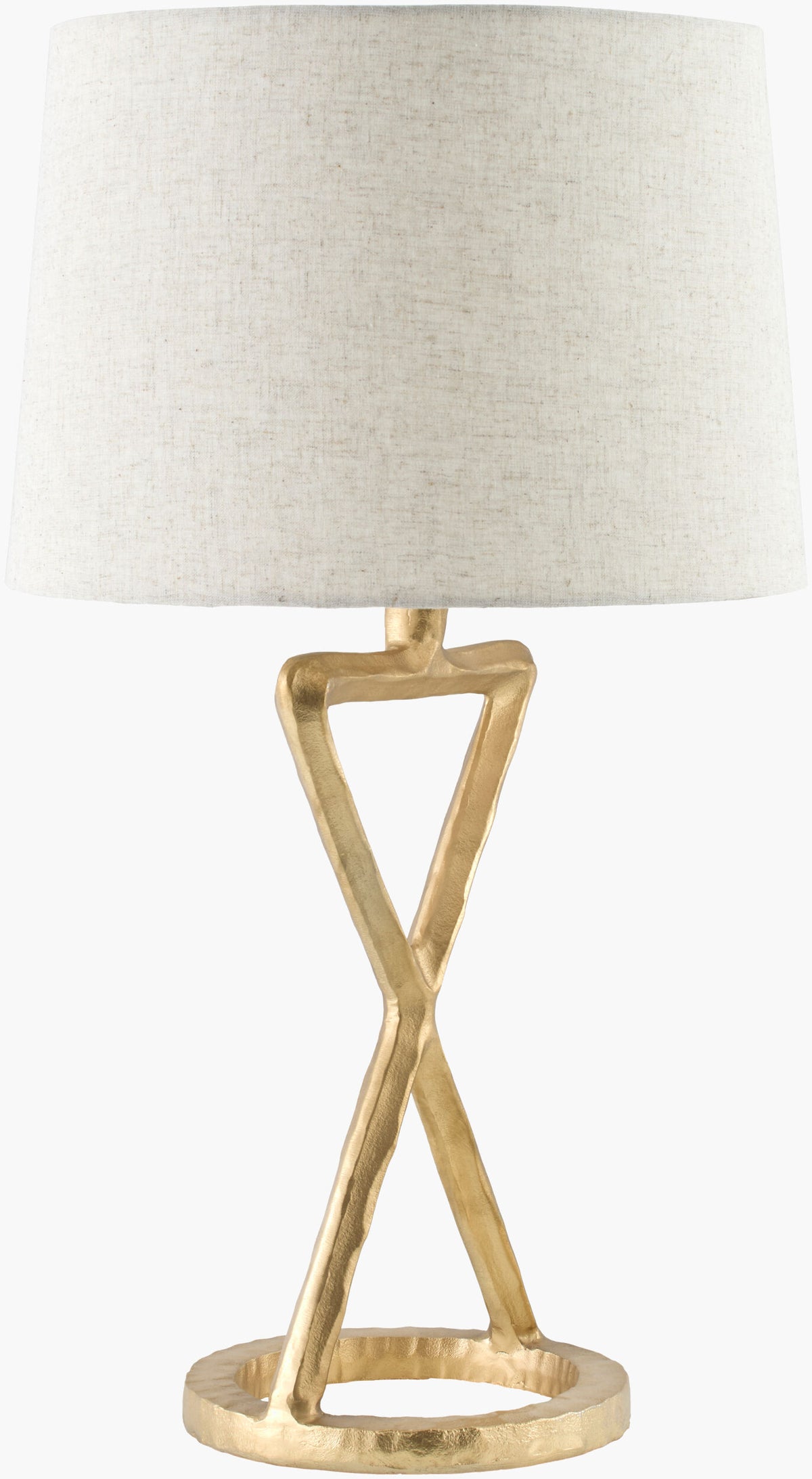 Adaje 29" Aluminum Table Lamp, Painted Gold