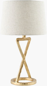 Adaje 29" Aluminum Table Lamp, Painted Gold