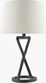 Adaje 29" Aluminum Table Lamp, Painted Black