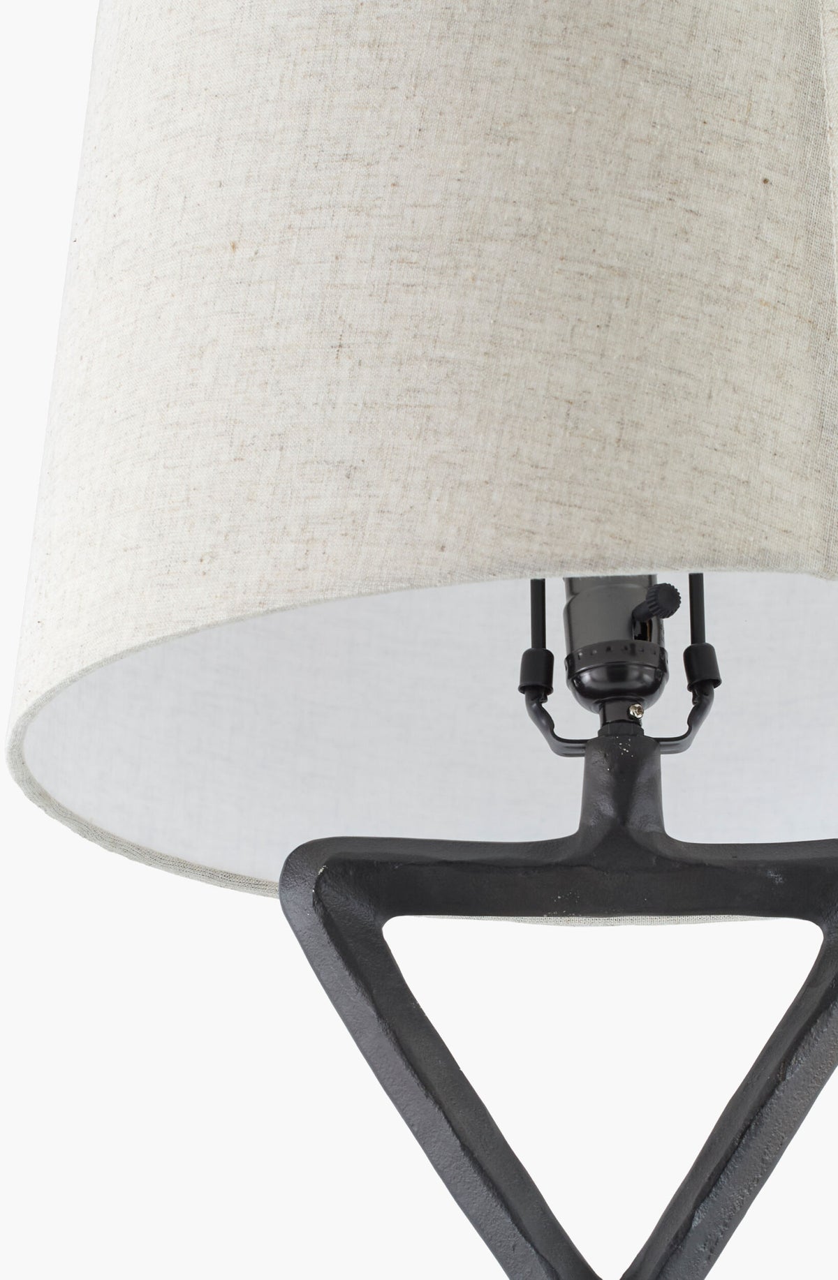 Adaje 29" Aluminum Table Lamp, Painted Black