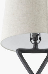 Adaje 29" Aluminum Table Lamp, Painted Black