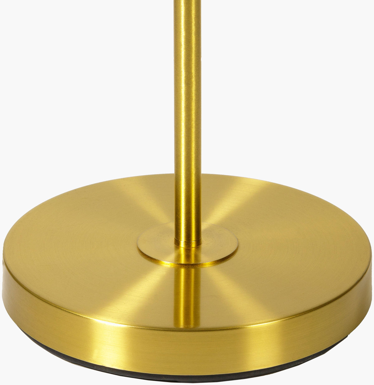 Aberdeen 62" Iron Floor Lamp, Polished Gold, Painted Black