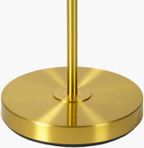 Aberdeen 62" Iron Floor Lamp, Polished Gold, Painted Black