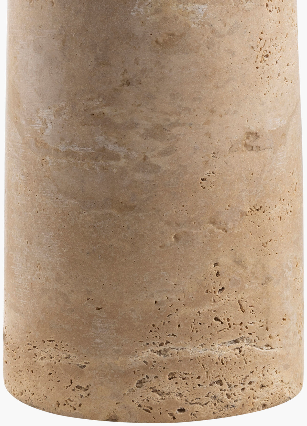 Agate 25" Travertine Table Lamp, Natural Beige