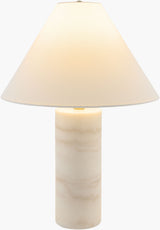 Agate 22" Marble Table Lamp, Natural White (AGA-105)
