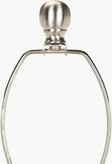 Aegina 24" Iron Table Lamp, Polished Metallic Nickel