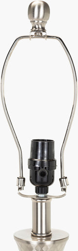 Aegina 24" Iron Table Lamp, Polished Metallic Nickel