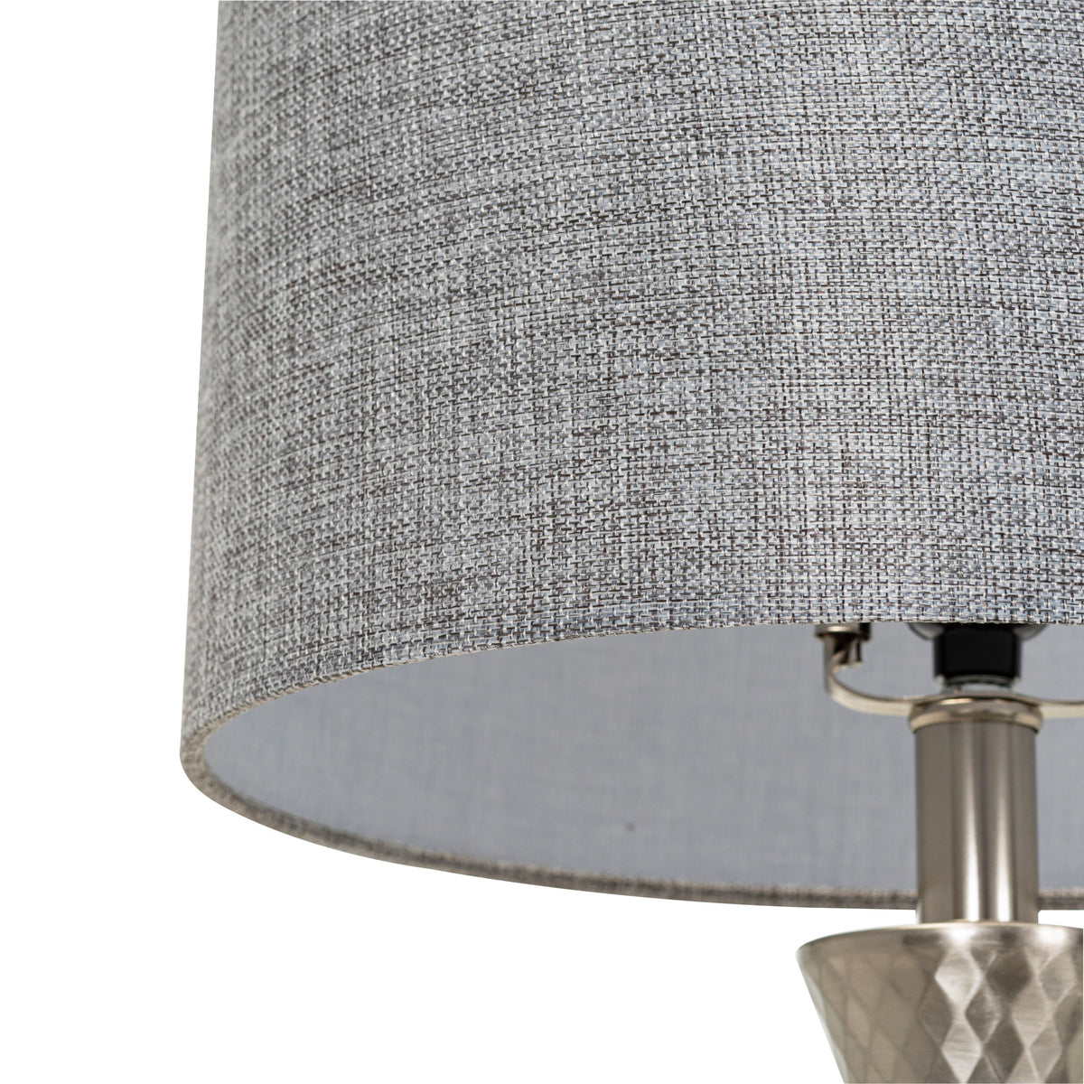 Aegina 24" Iron Table Lamp, Polished Metallic Nickel