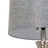 Aegina 24" Iron Table Lamp, Polished Metallic Nickel