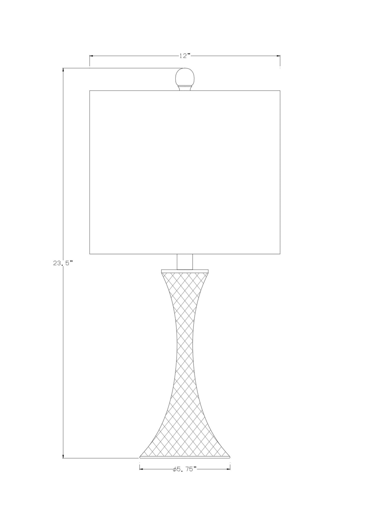 Aegina 24" Iron Table Lamp, Polished Metallic Nickel