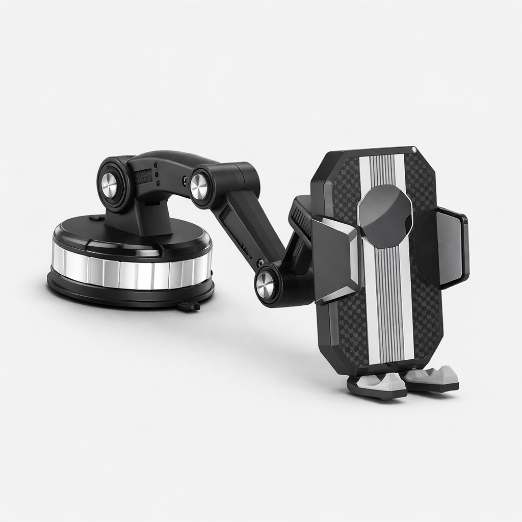 Car Phone Holder With Suction Cup And Angle Adjustment