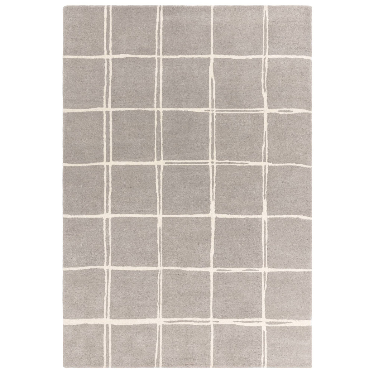 Albany Rug - Albany Grid Silver