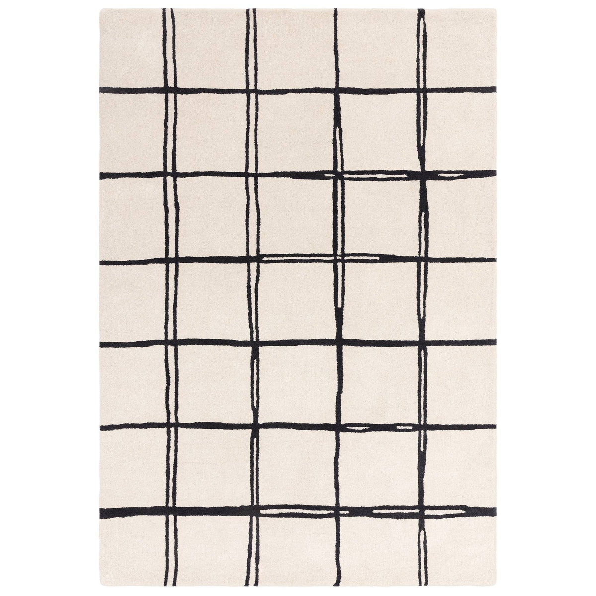 Albany Rug - Albany Grid Monochrome