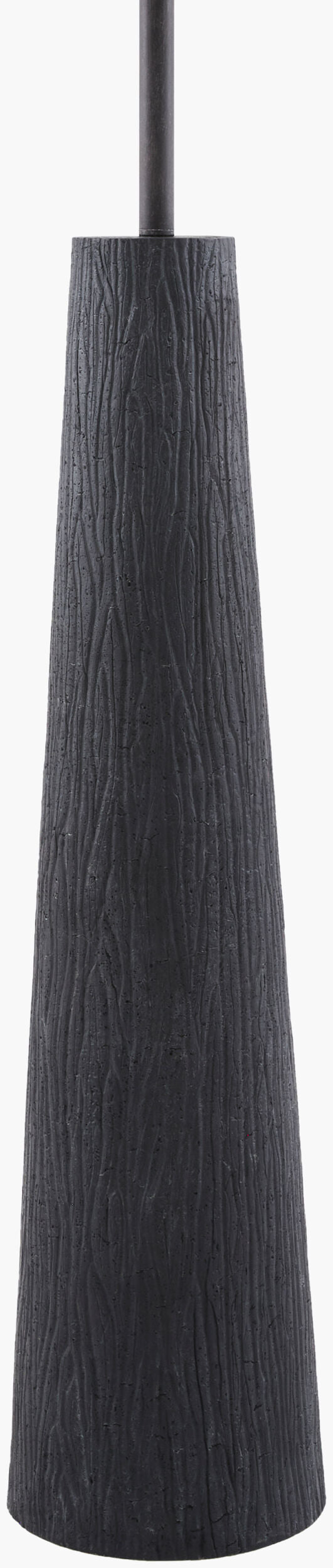 Alessio 66" Resin Floor Lamp, Painted Black