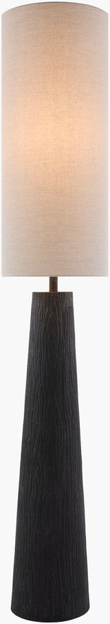 Alessio 66" Resin Floor Lamp, Painted Black
