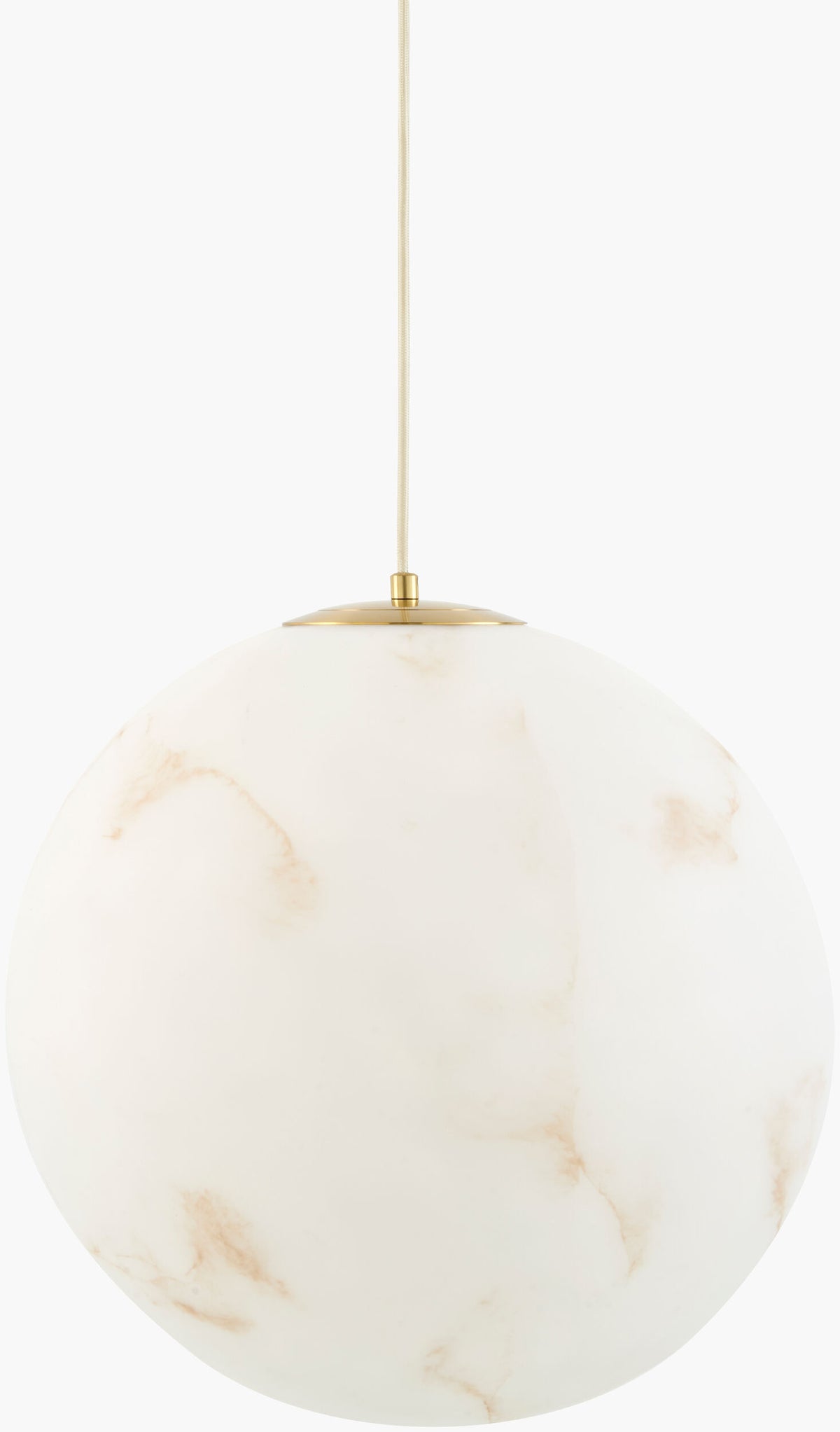Alviora Iron Pendant Light, Hand Finished White