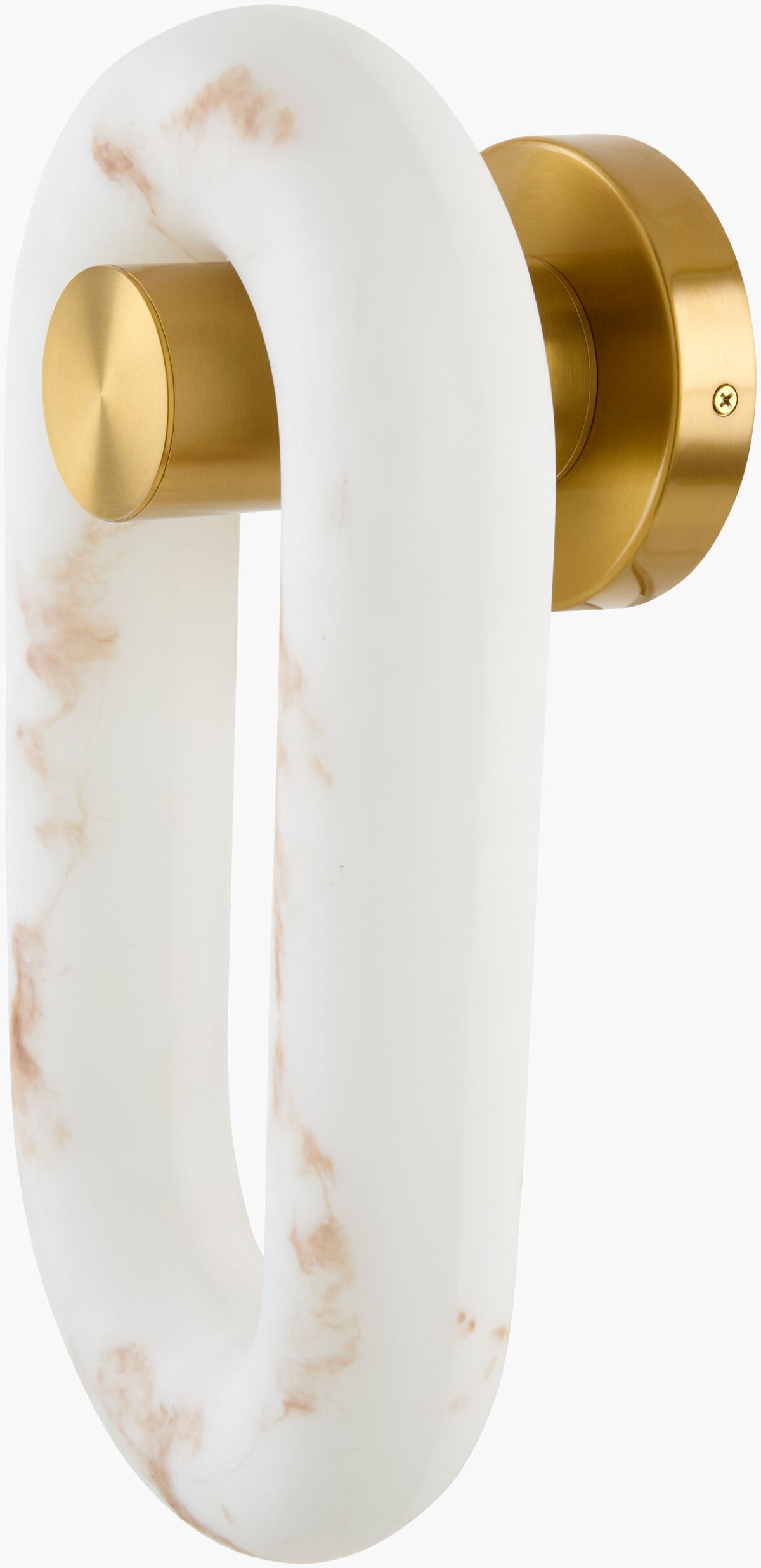 Alviora 16" Iron Wall Sconce, Electroplated White