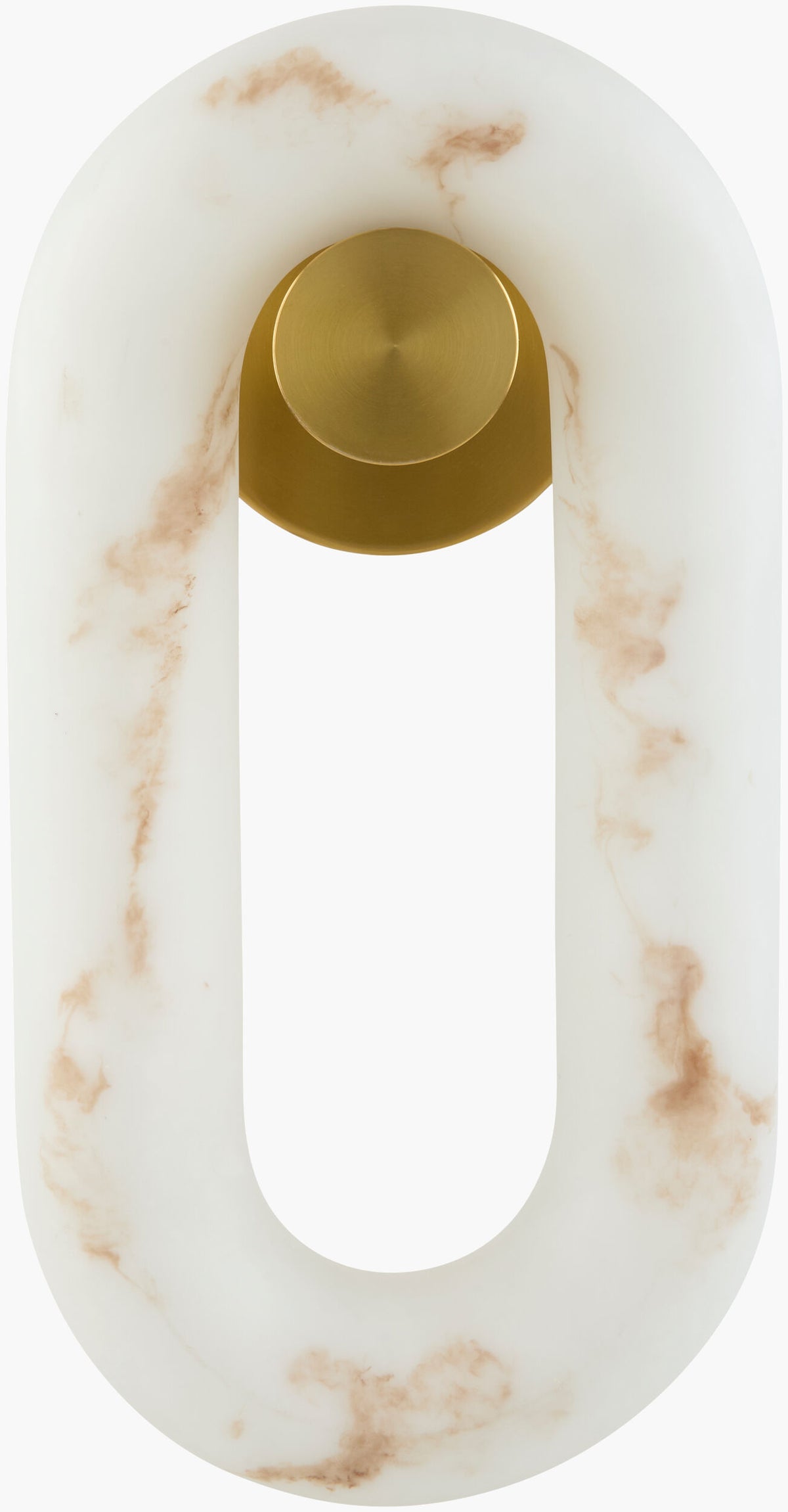 Alviora 16" Iron Wall Sconce, Electroplated White