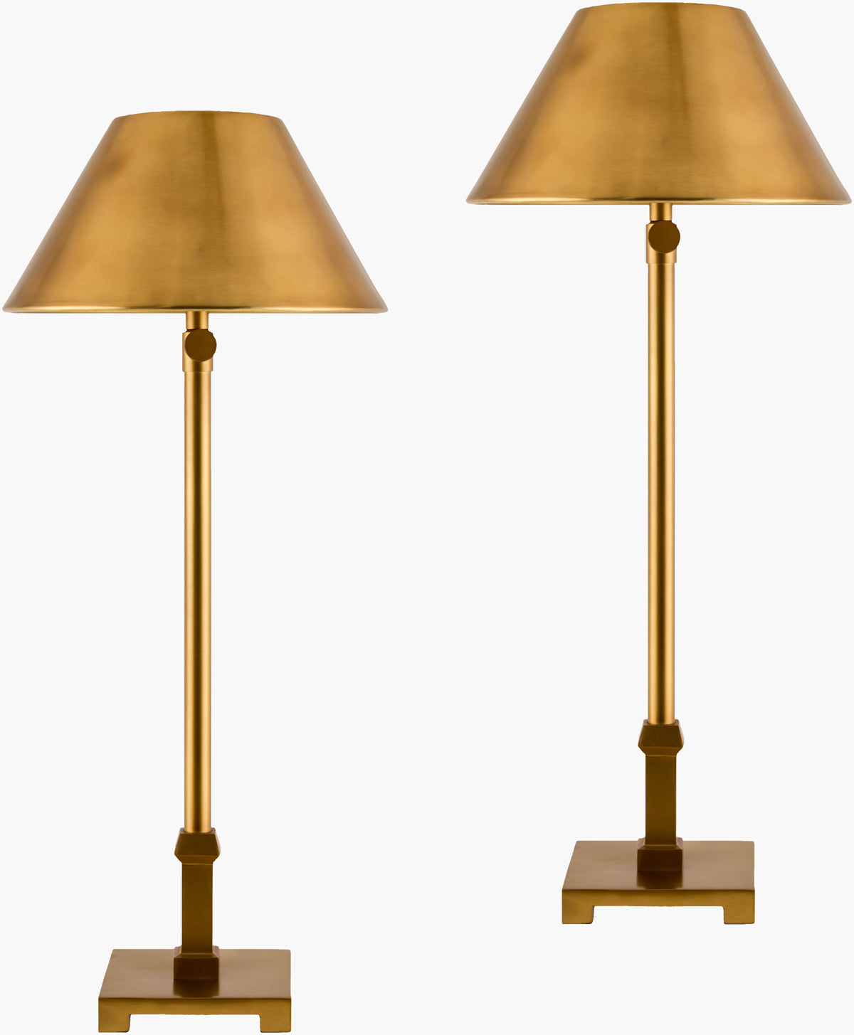 Andenes 35" Iron Table Lamp, Antiqued Gold
