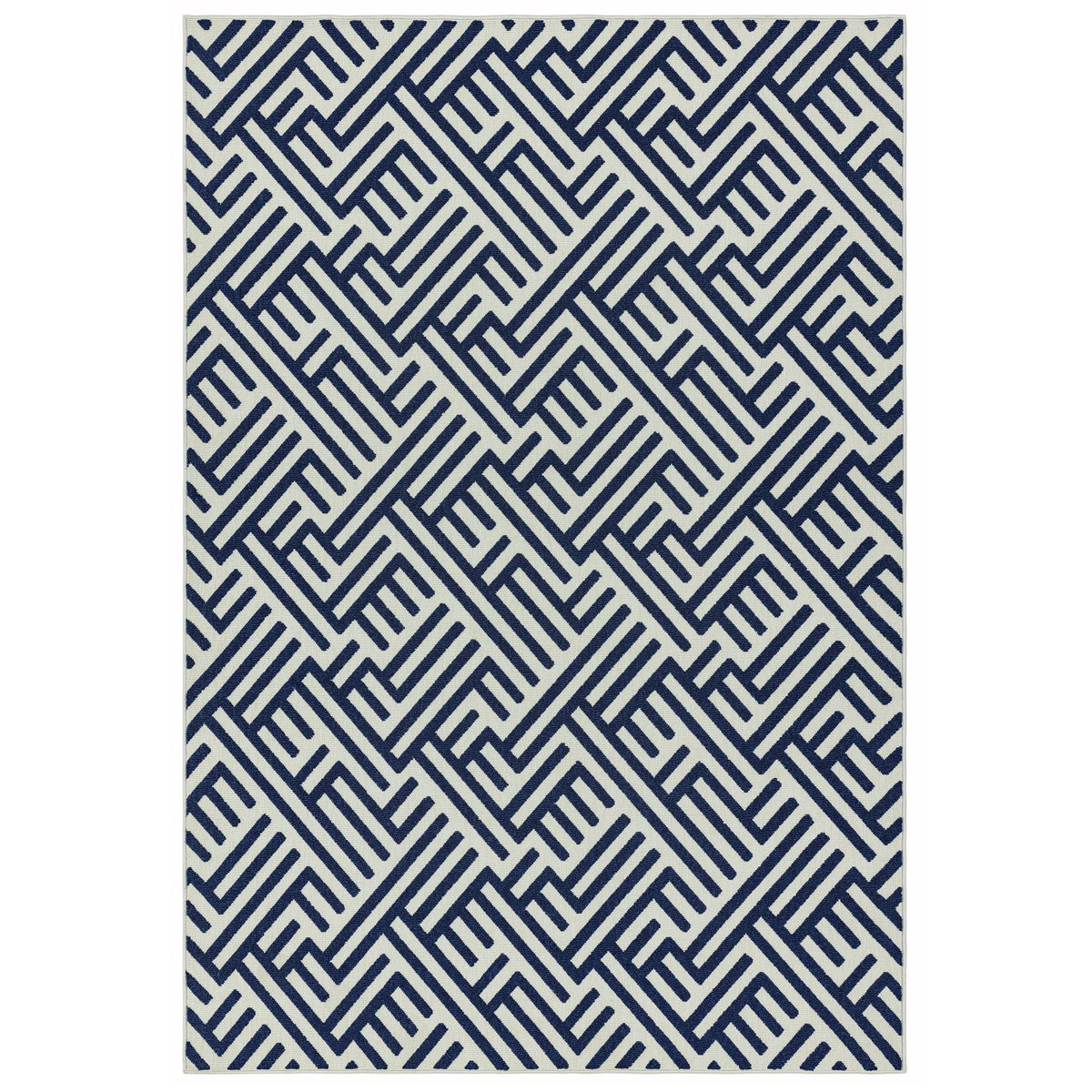 Antibes Rug - AN04 Blue/White Linear