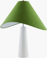 Apuila 29" Concrete Table Lamp, Hand Finished White