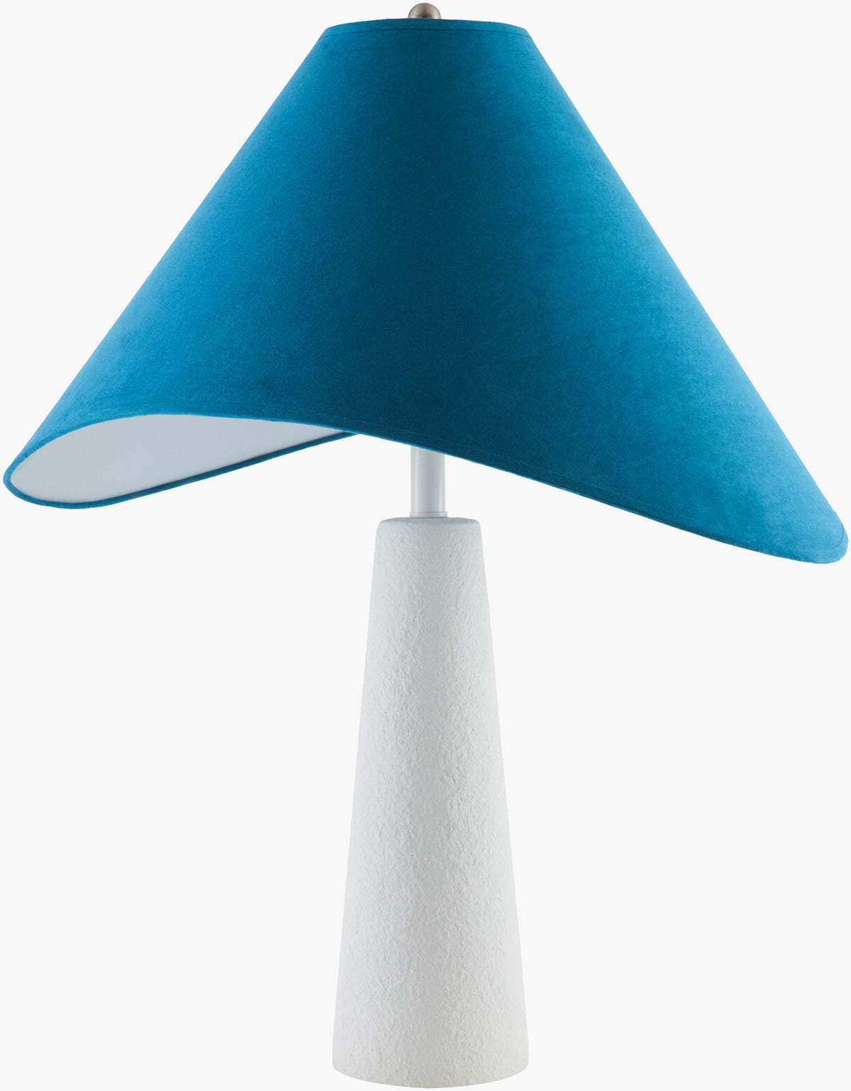 Apuila 29" Concrete Table Lamp, Hand Finished White (API-003)