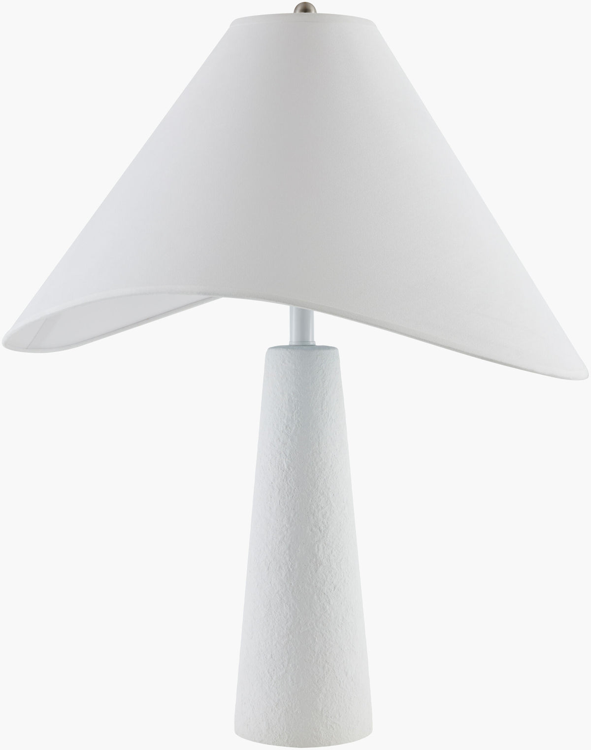 Apuila 29" Concrete Table Lamp, Hand Finished White (API-004)