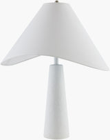 Apuila 29" Concrete Table Lamp, Hand Finished White (API-004)