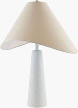 Apuila 29" Concrete Table Lamp, Hand Finished White (API-005)