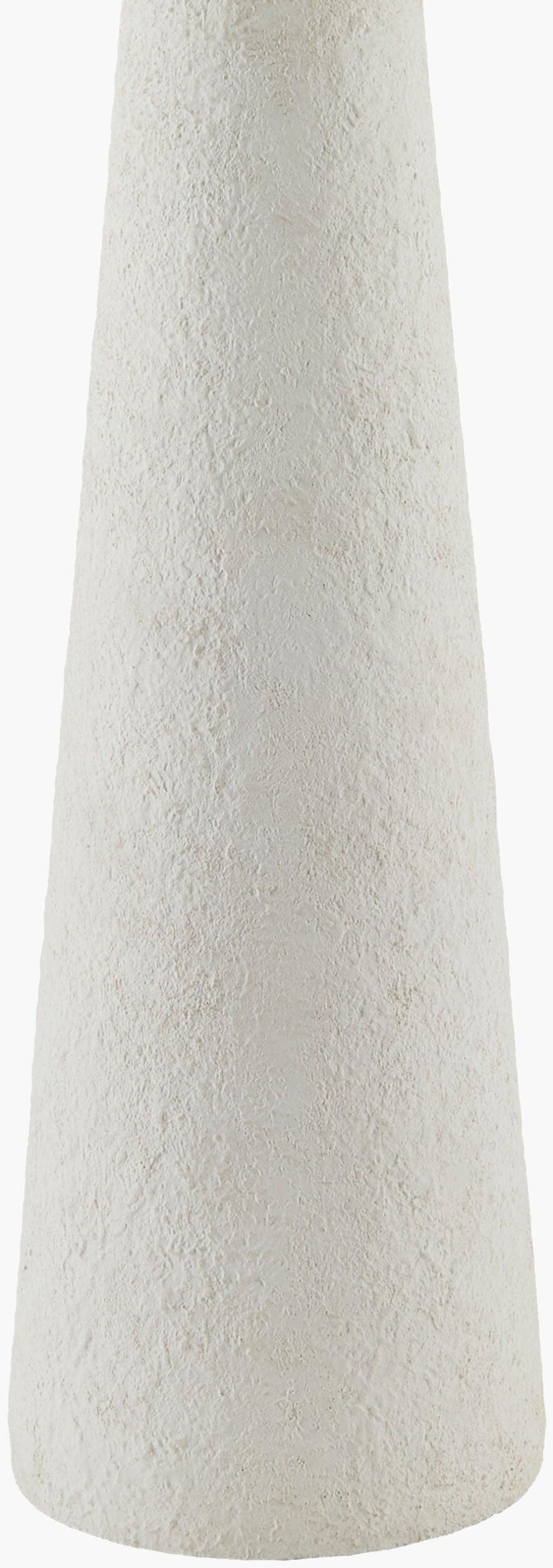 Apuila 30" Concrete Table Lamp, Hand Painted White