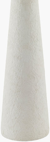 Apuila 30" Concrete Table Lamp, Hand Painted White