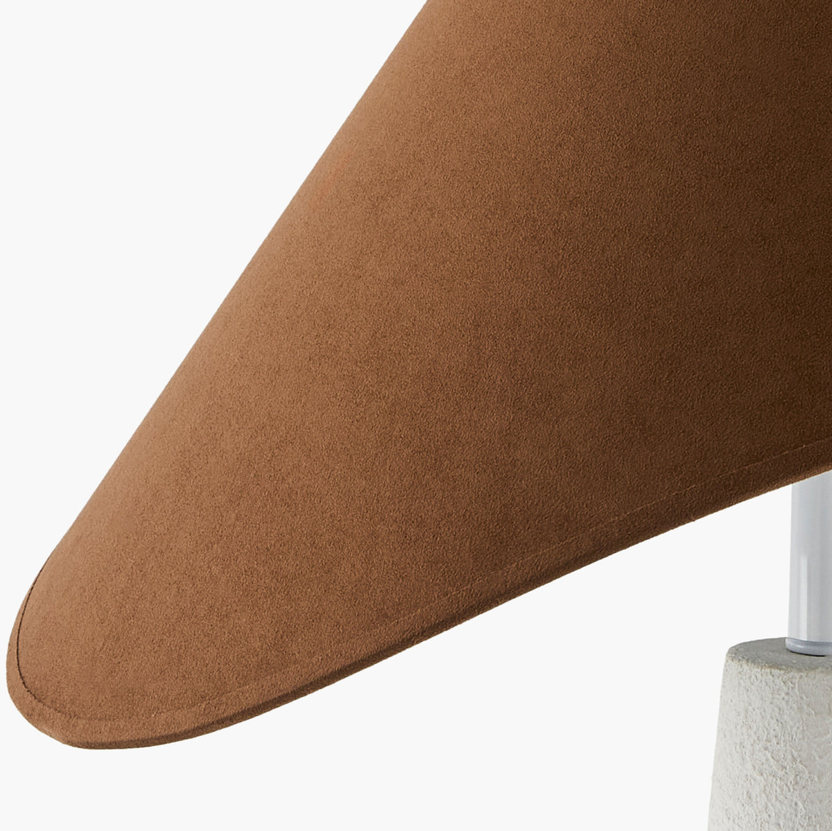 Apuila 30" Concrete Table Lamp, Hand Painted White