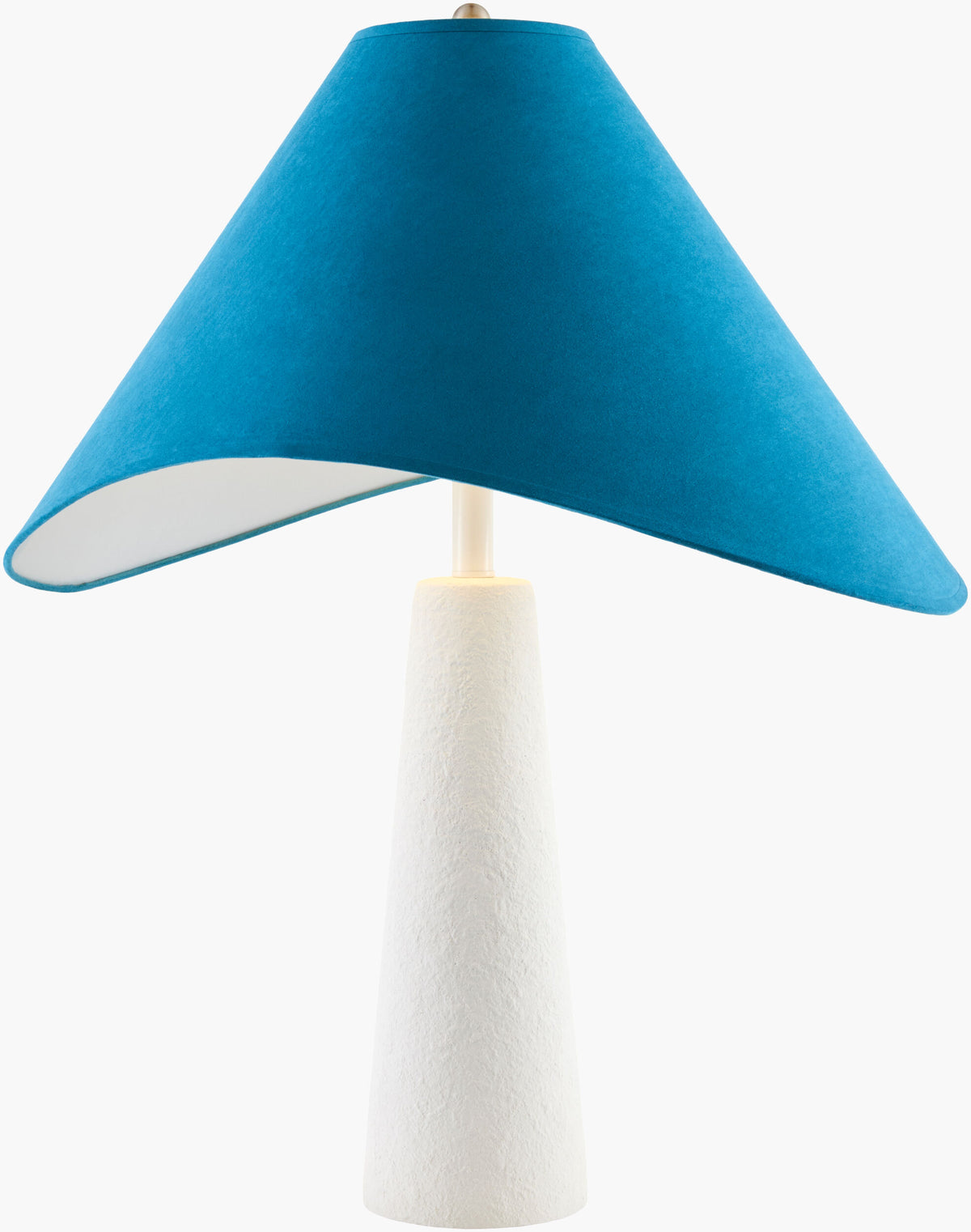 Apuila 29" Concrete Table Lamp, Hand Finished White (API-003)