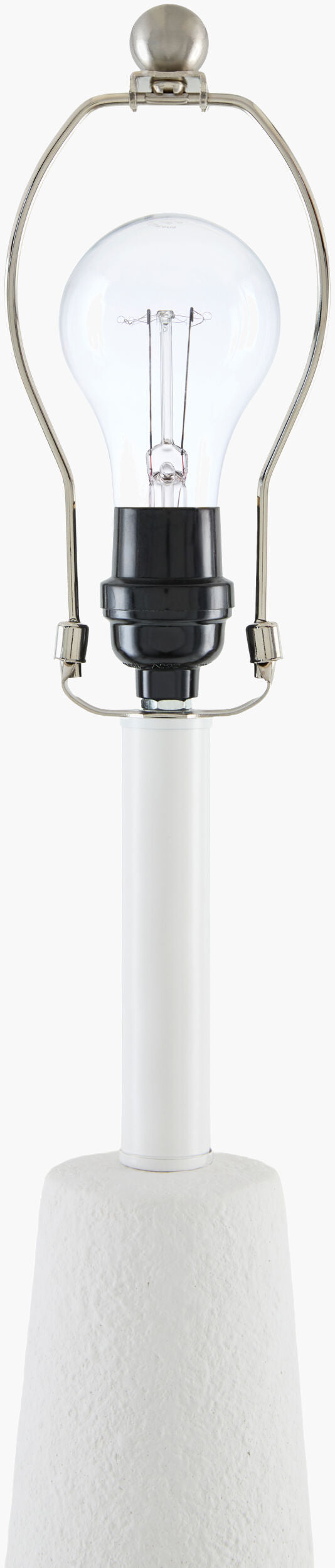 Apuila 29" Concrete Table Lamp, Hand Finished White (API-004)