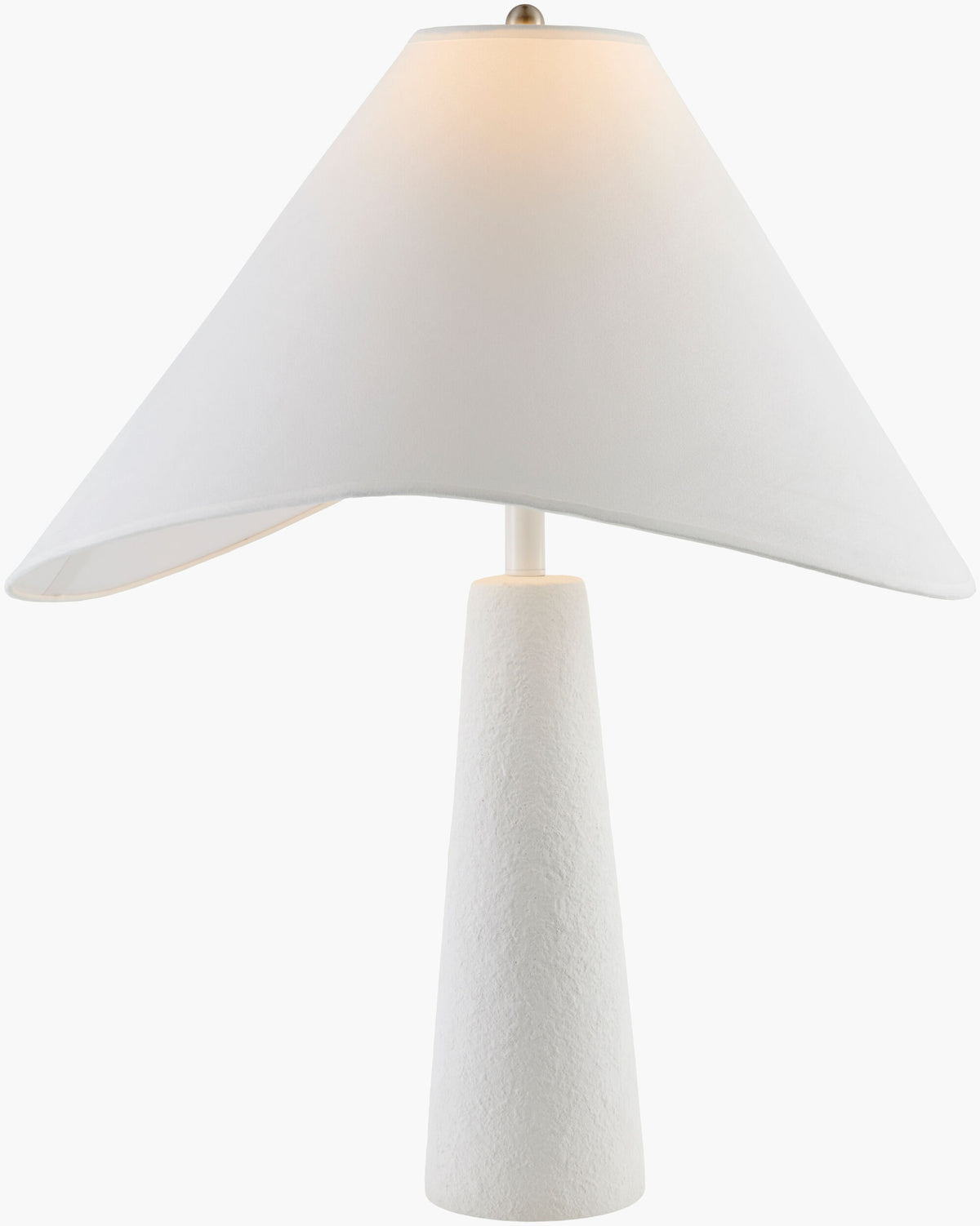 Apuila 29" Concrete Table Lamp, Hand Finished White (API-004)