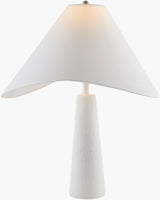 Apuila 29" Concrete Table Lamp, Hand Finished White (API-004)