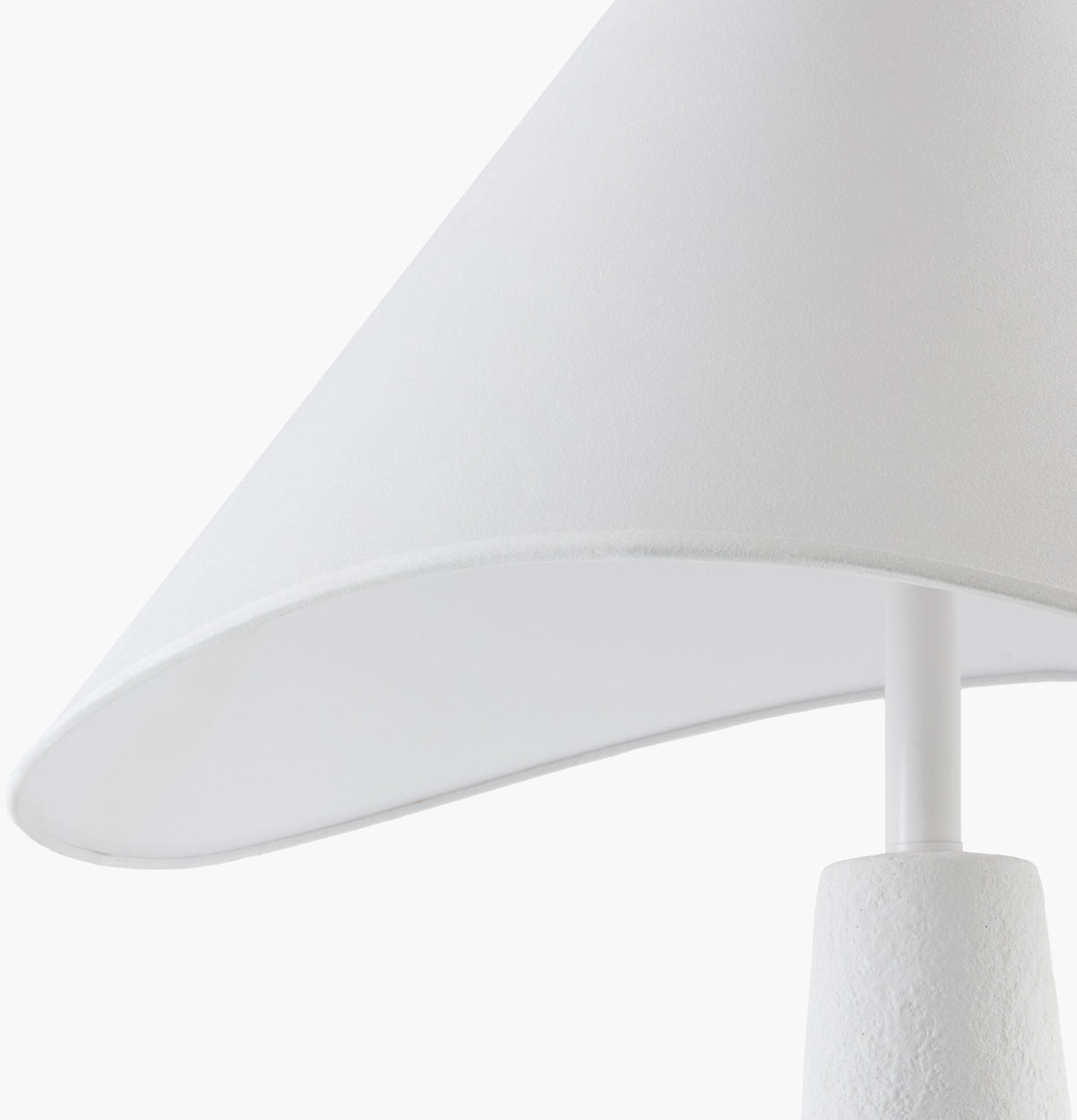 Apuila 29" Concrete Table Lamp, Hand Finished White (API-004)