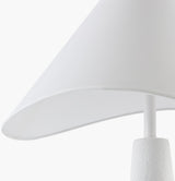 Apuila 29" Concrete Table Lamp, Hand Finished White (API-004)