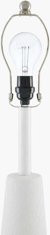 Apuila 29" Concrete Table Lamp, Hand Finished White (API-005)
