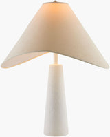 Apuila 29" Concrete Table Lamp, Hand Finished White (API-005)