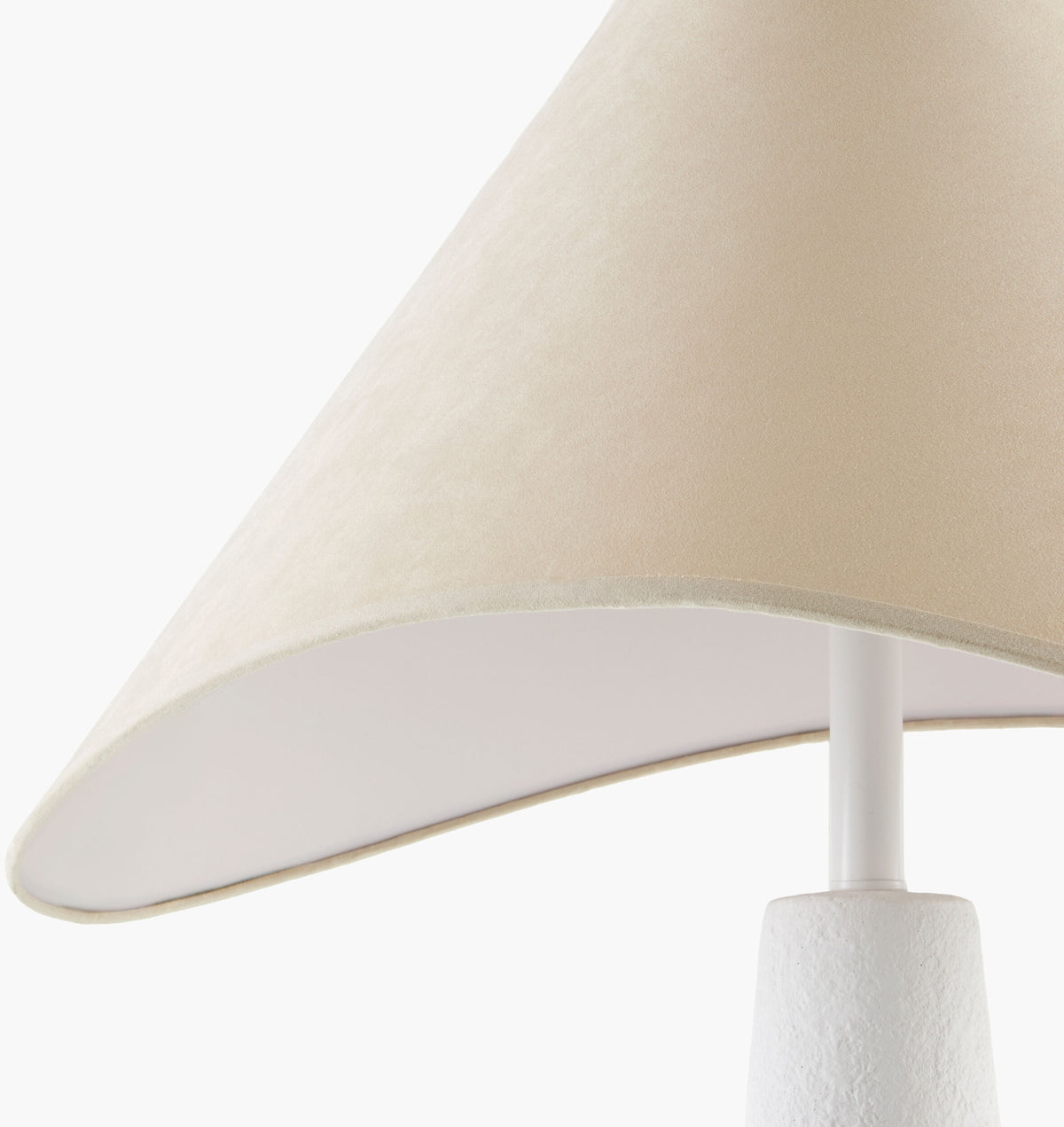 Apuila 29" Concrete Table Lamp, Hand Finished White (API-005)