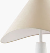Apuila 29" Concrete Table Lamp, Hand Finished White (API-005)