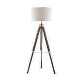 Dar EAS4947 Wooden Floor Lamp on Stand with 1 Light