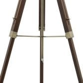 Dar EAS4947 Wooden Floor Lamp on Stand with 1 Light